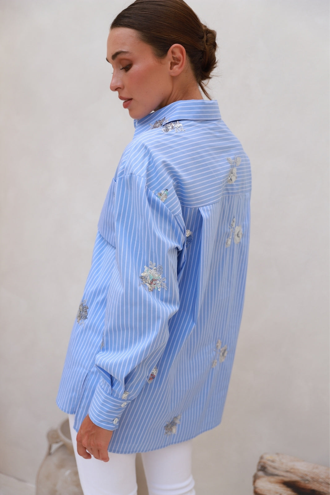 Alexis Sequin Shirt | Blue