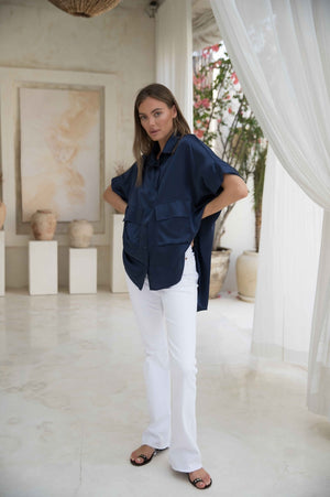 Soho Blouse | Navy