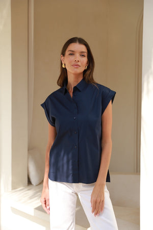 Anais Shirt | Navy
