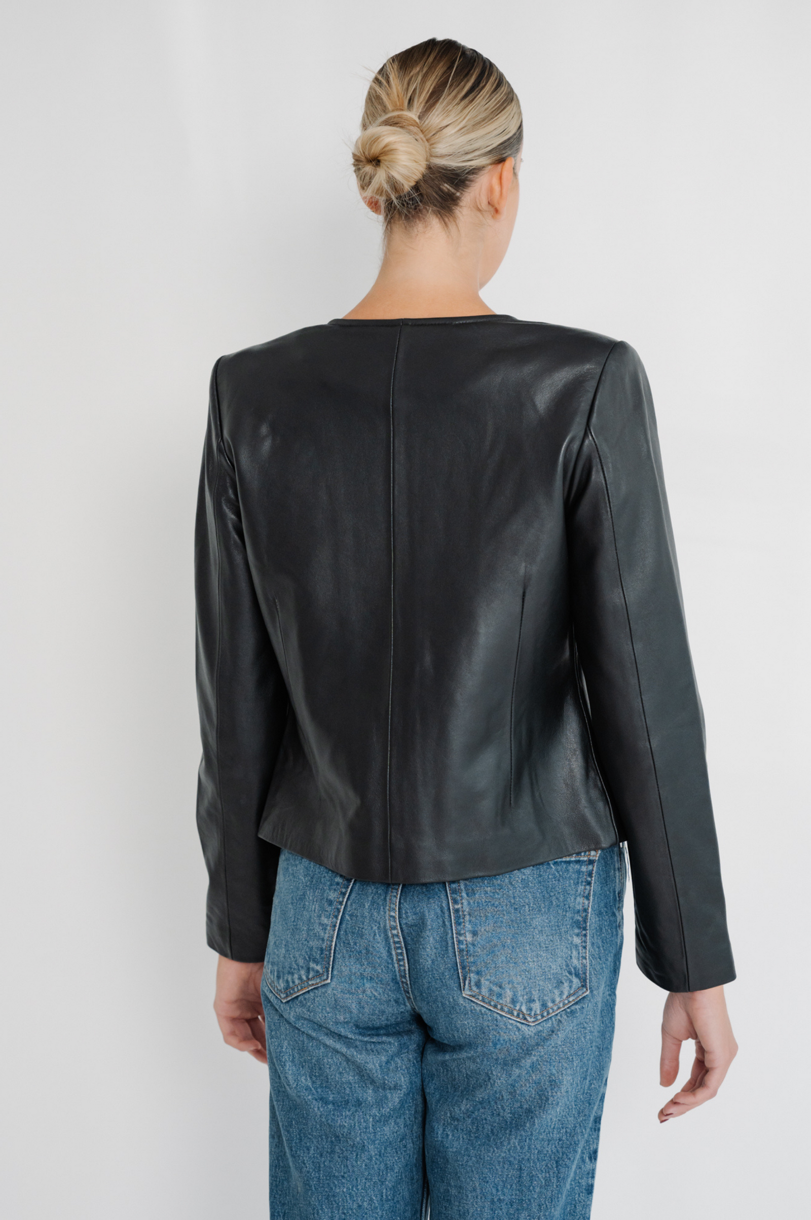Monaco Leather Jacket | Black