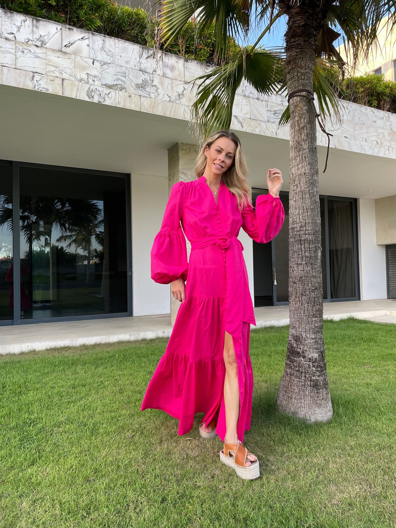 Lucinda Dress | Raspberry