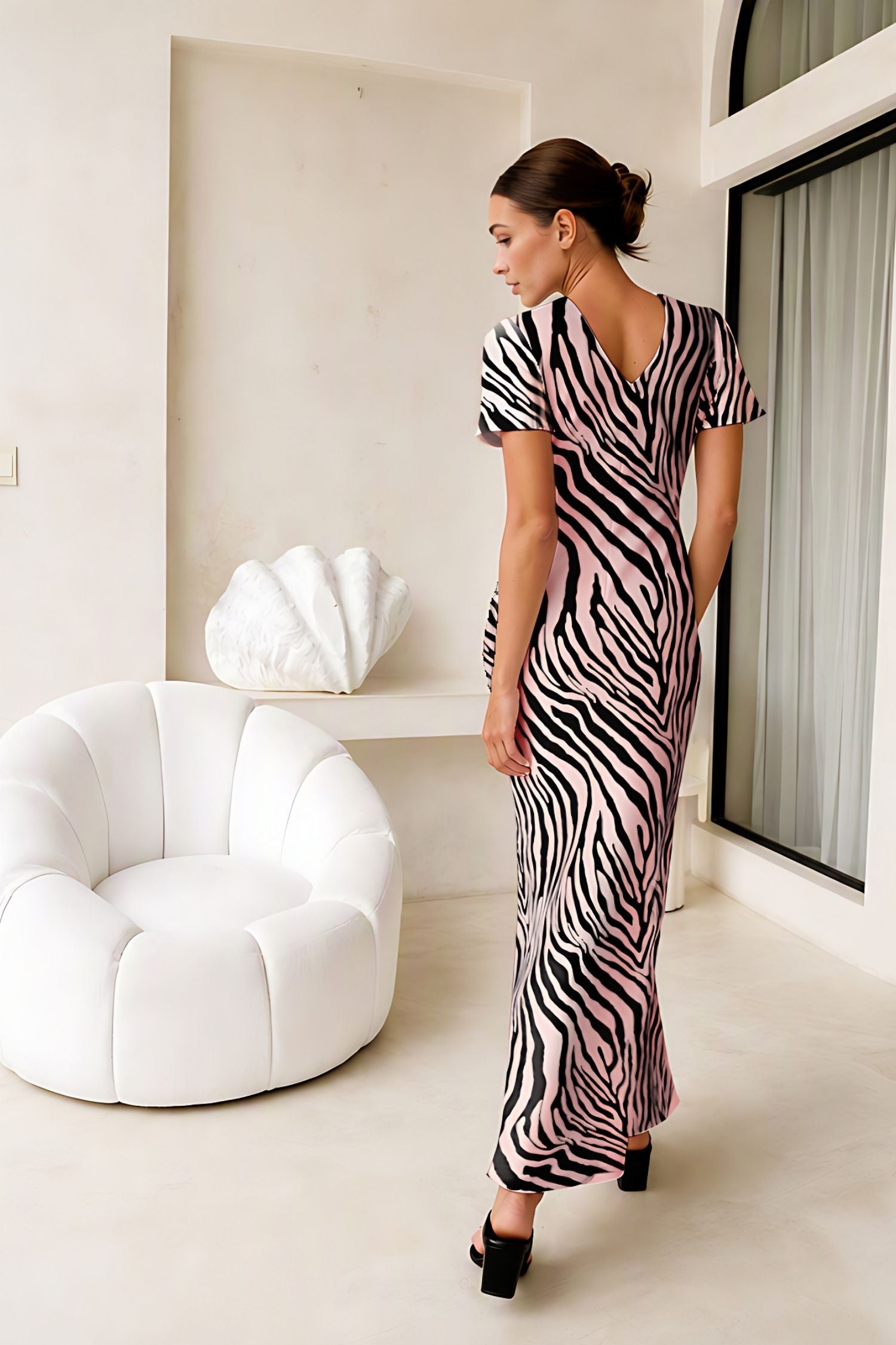 Gigi Dress | Pink Zebra