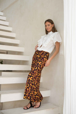 London Long Skirt | Tortoiseshell
