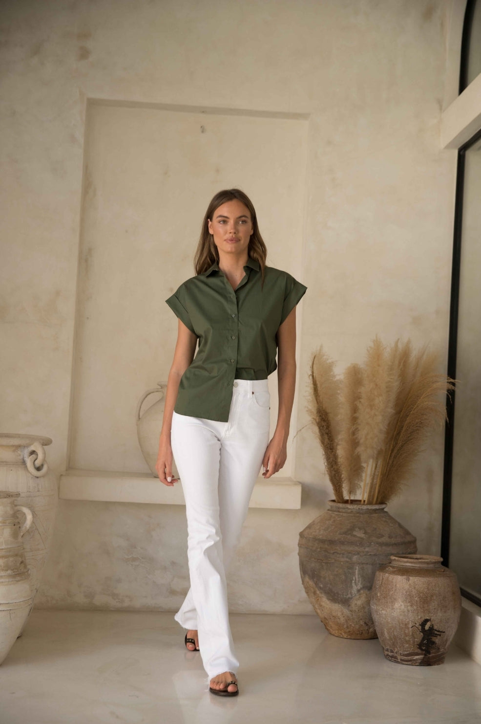 Anais Shirt | Khaki