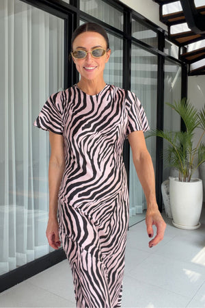 Gigi Dress | Pink Zebra