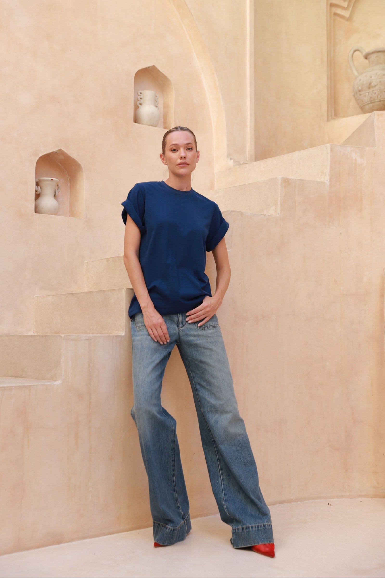 Sicily Tee | Navy