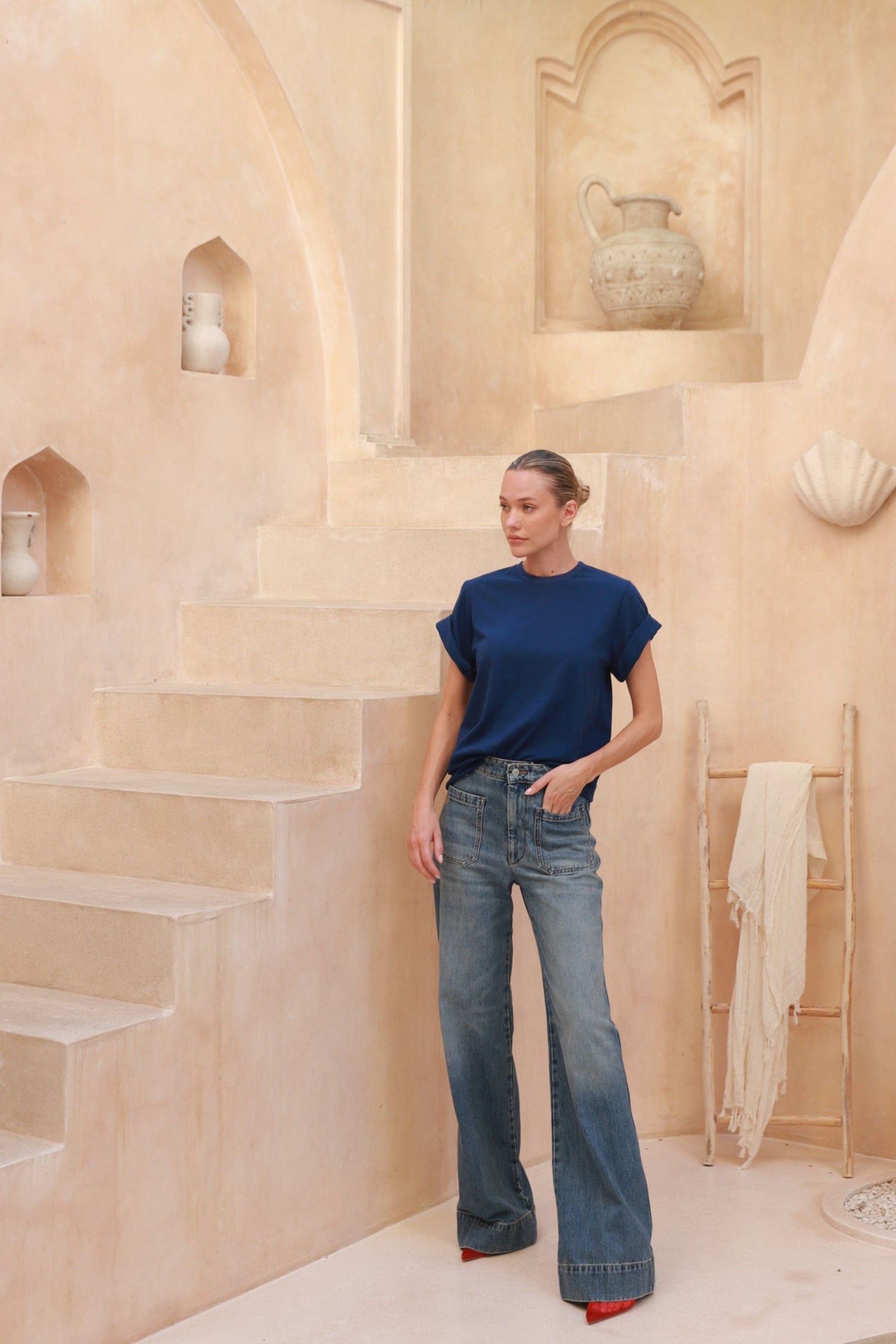 Sicily Tee | Navy