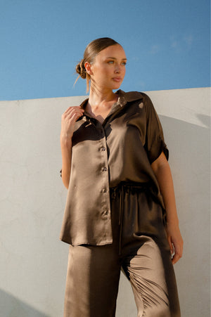 Harper Blouse | Chocolate