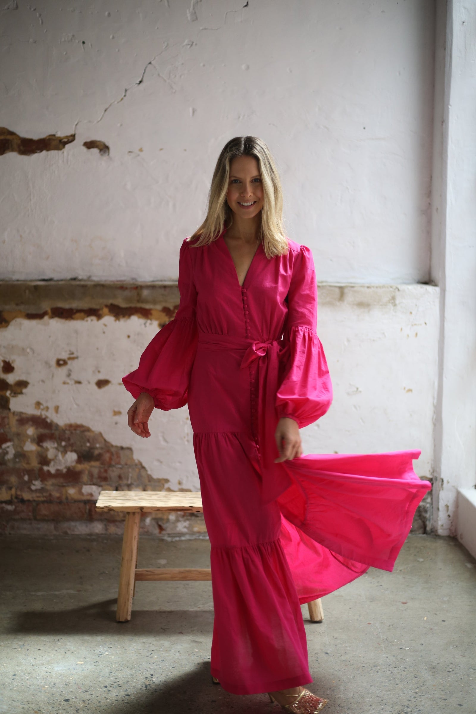 Lucinda Dress | Raspberry