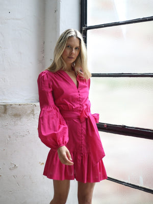 Lucinda Mini Dress - Raspberry