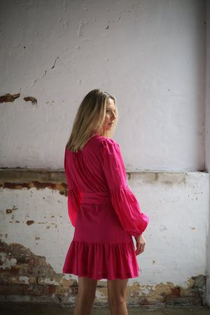 Lucinda Mini Dress - Raspberry