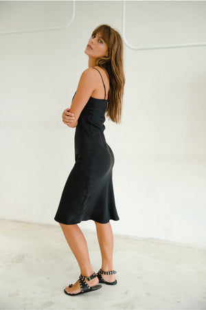 New York Dress | Black Silk CDC