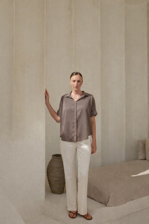 Harper Blouse | Mocha