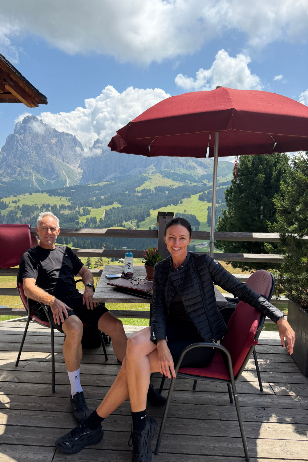 Amy in the Dolomites