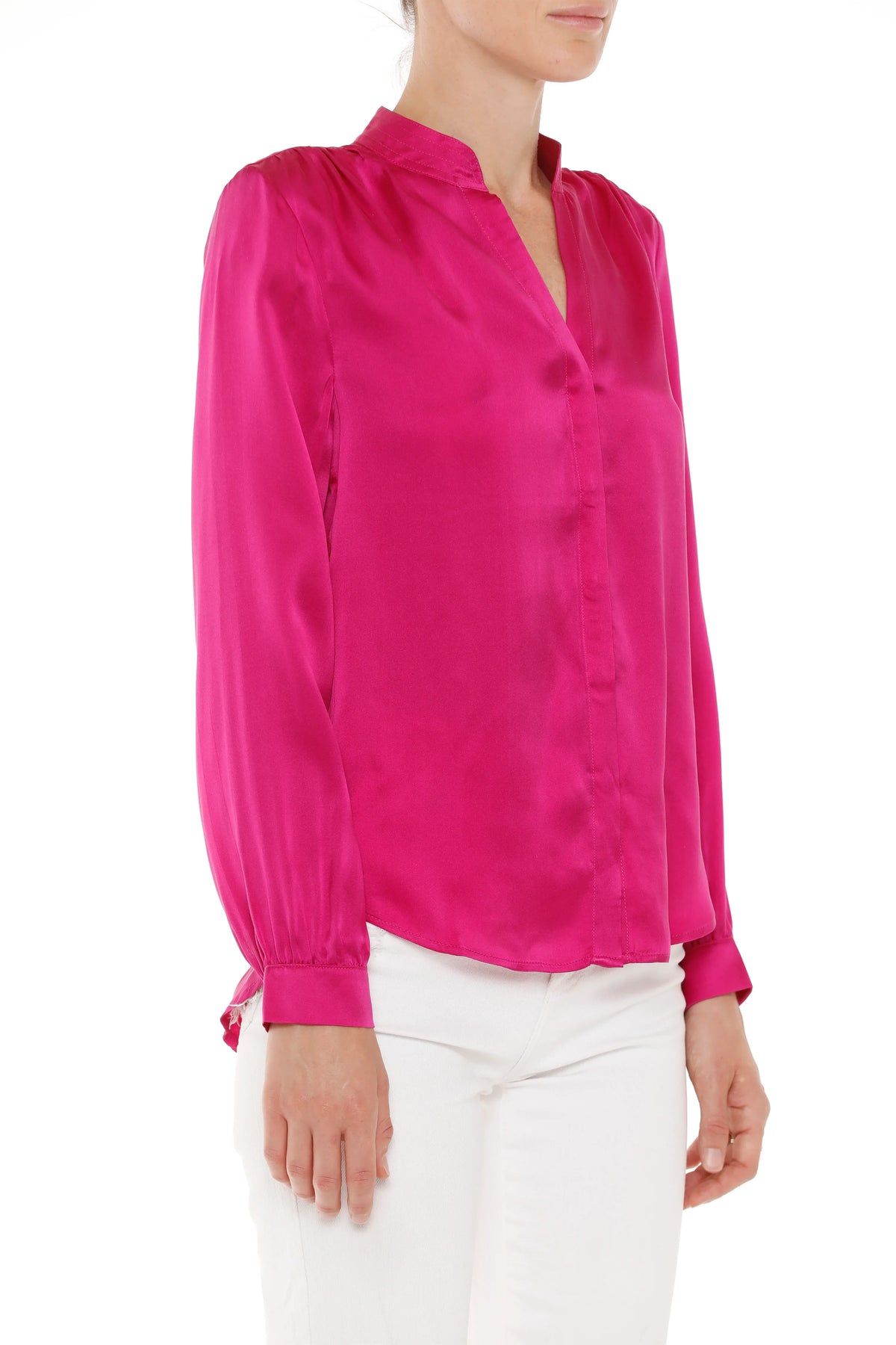 Olivia Blouse | Magenta