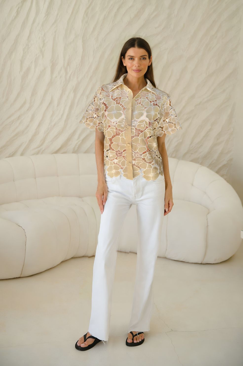 Antibes Shirt | Latte