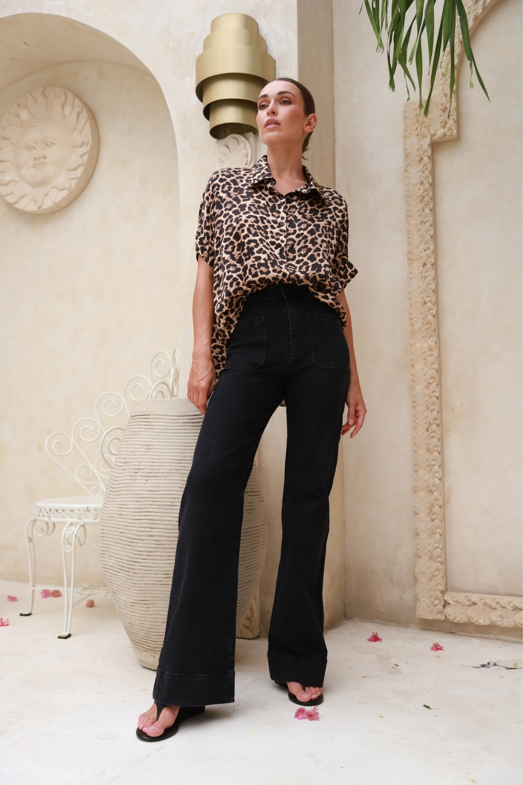 Harper Blouse | Leopard