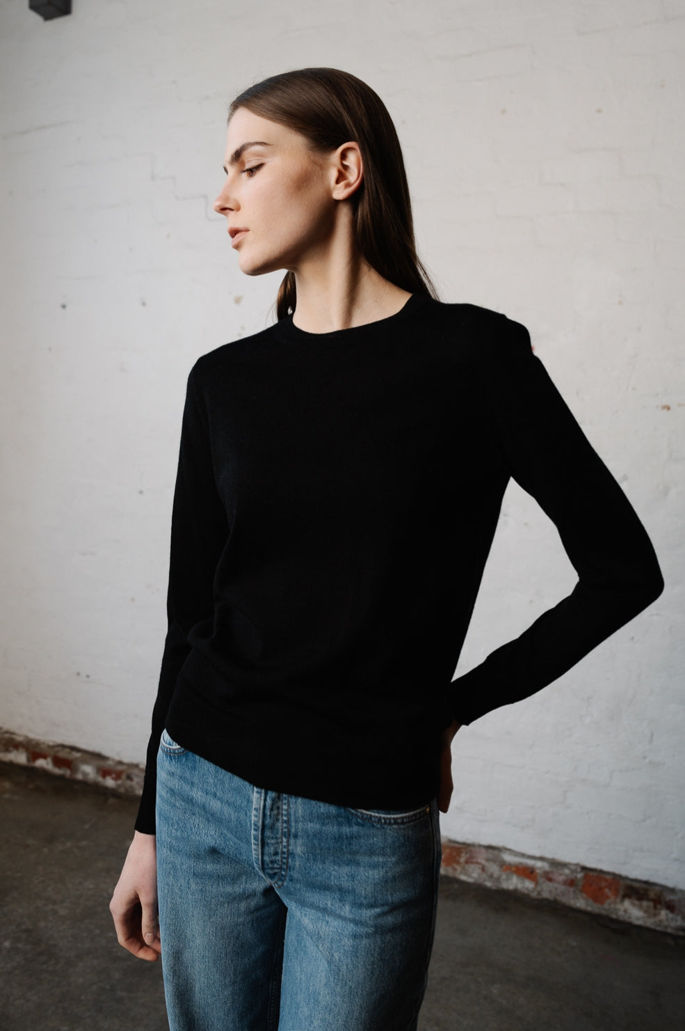 Leila L/S Sweater | Black