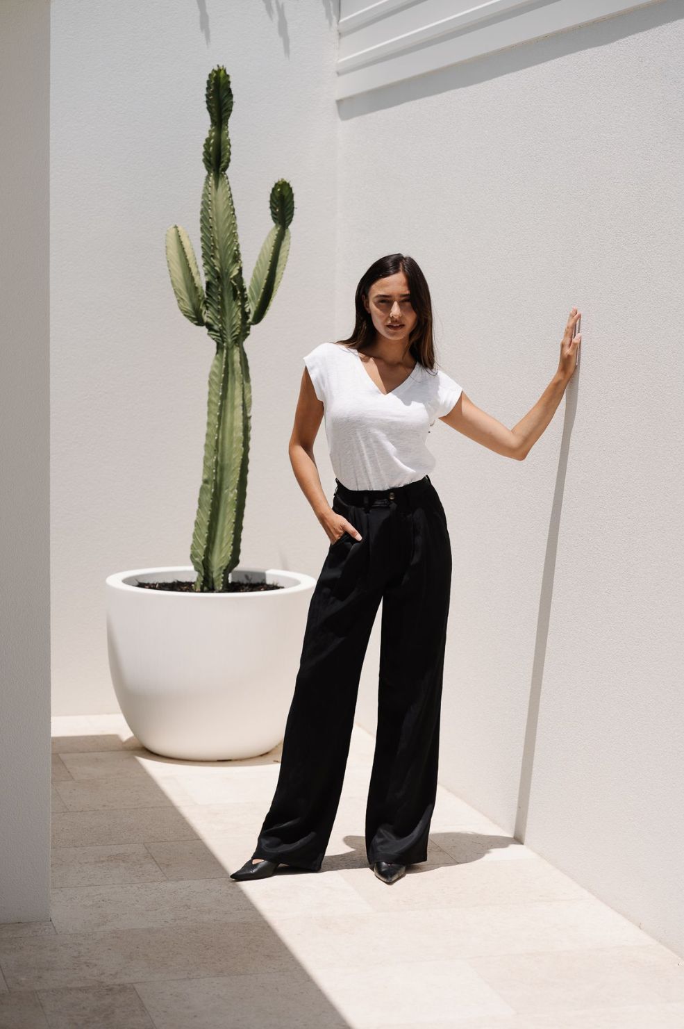 Barcelona Tee | White