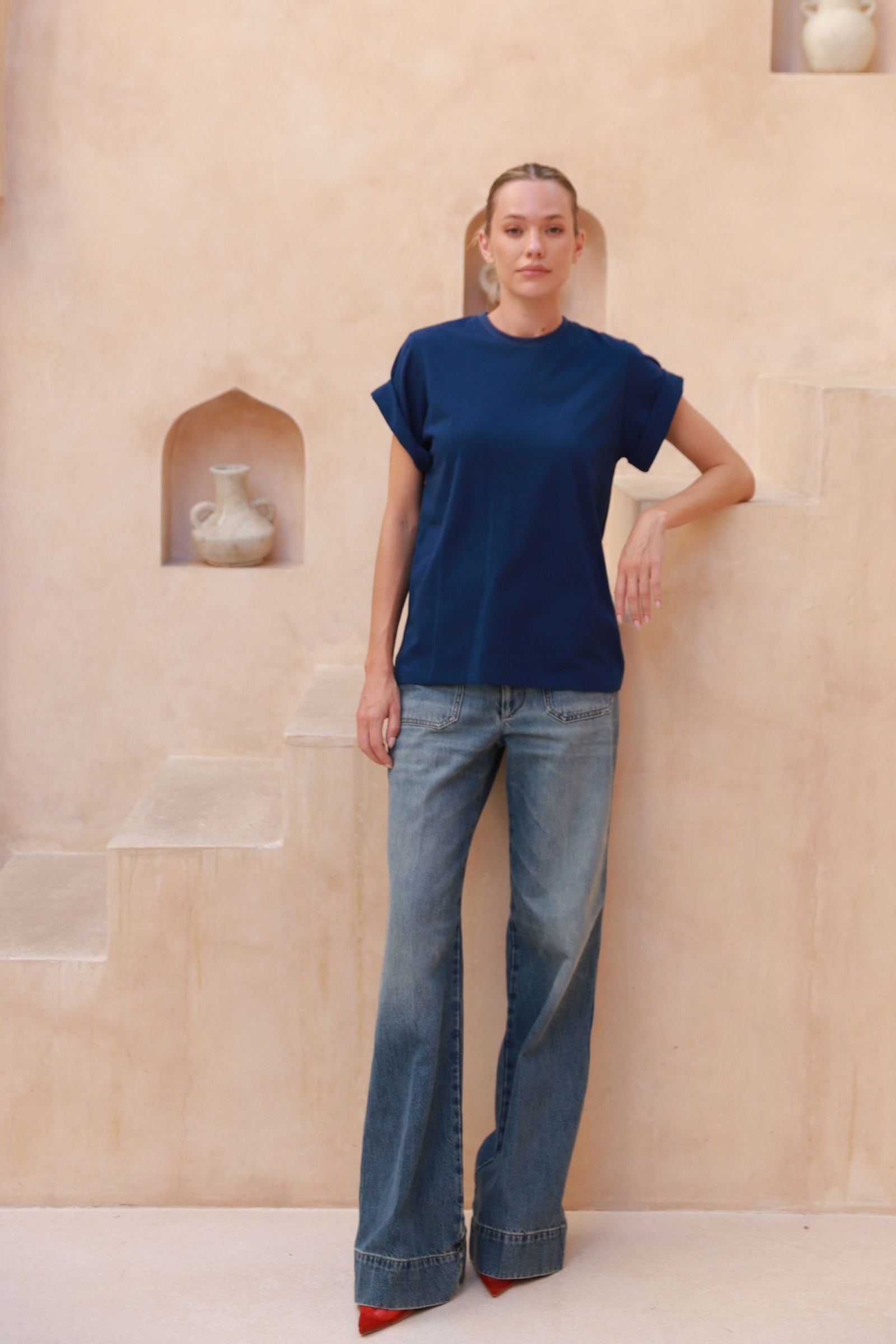 Sicily Tee | Navy