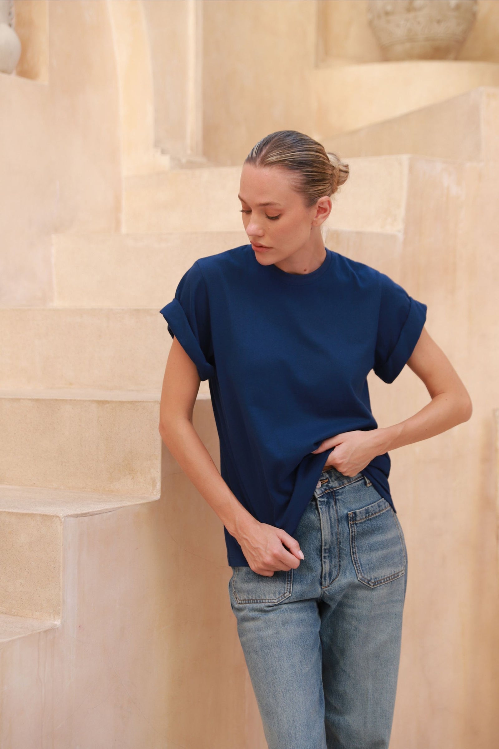 Sicily Tee | Navy