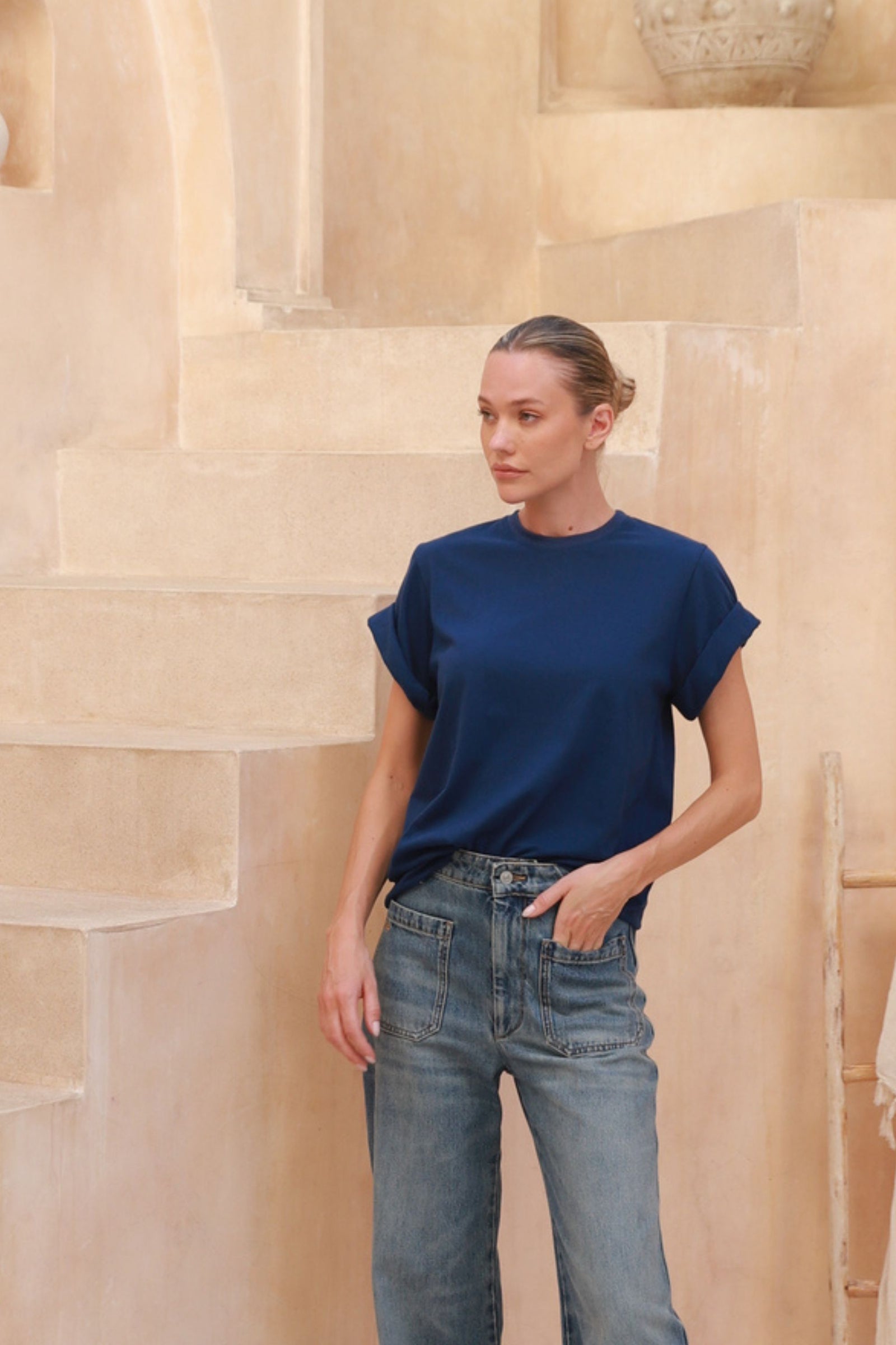 Sicily Tee | Navy