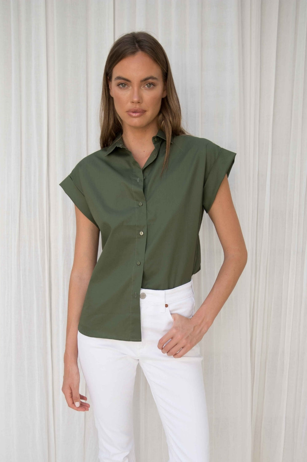 Anais Shirt | Khaki