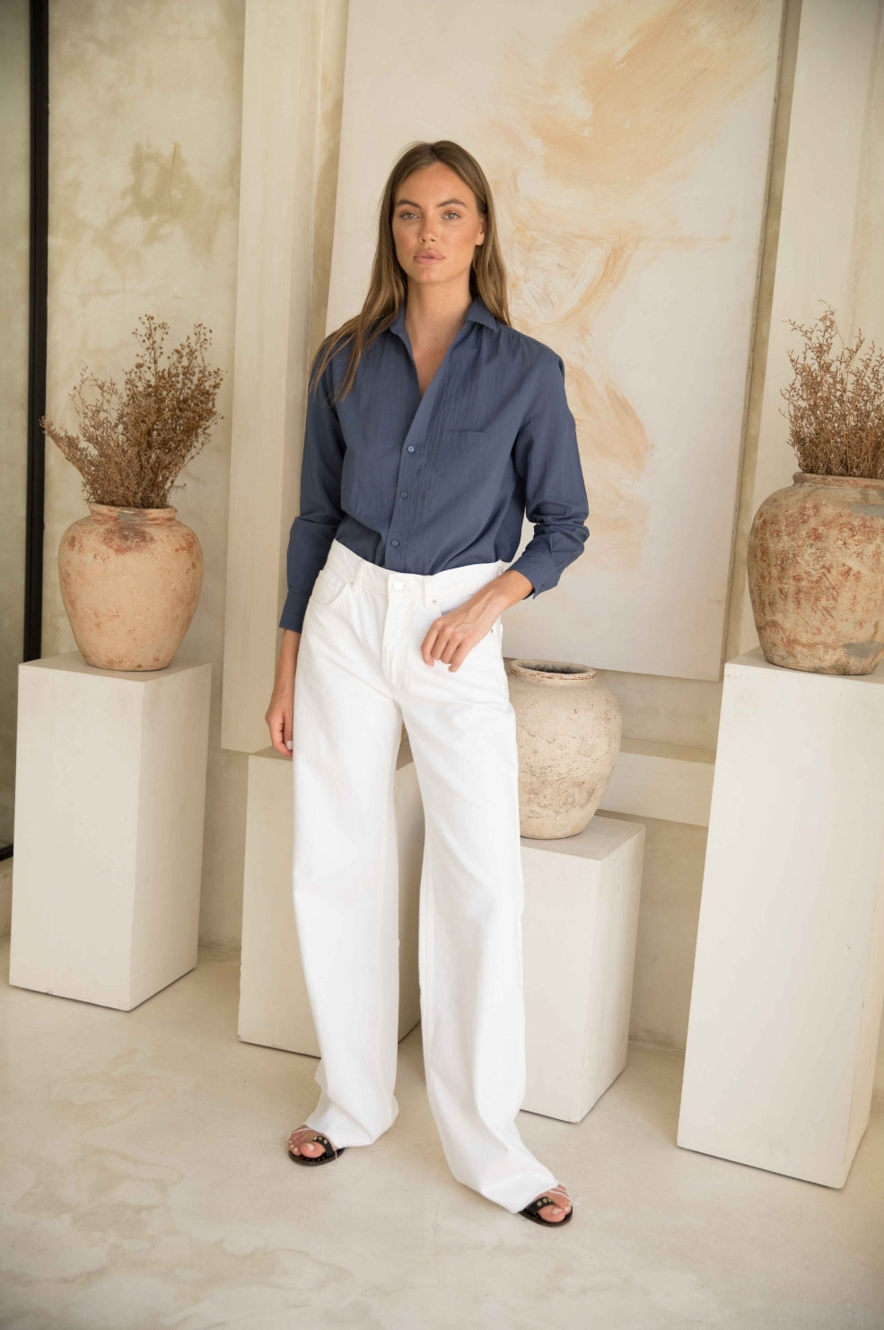 Bronte Shirt | Navy