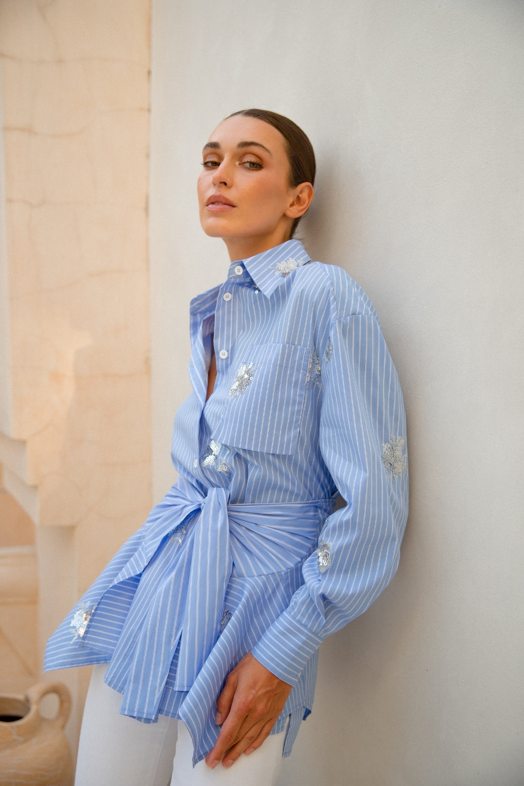 Alexis Sequin Shirt | Blue