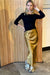 London Long Skirt | Gold