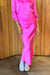London Maxi Skirt | Neon Pink