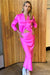 London Long Skirt | Neon Pink