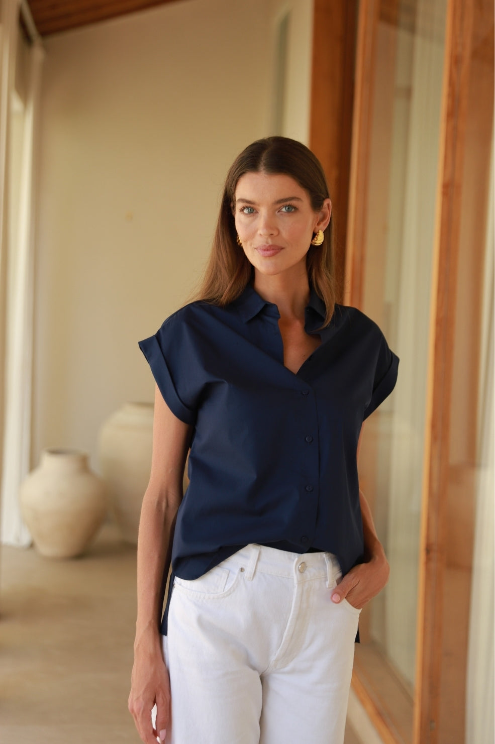 AMA St Germain Earrings | Gold