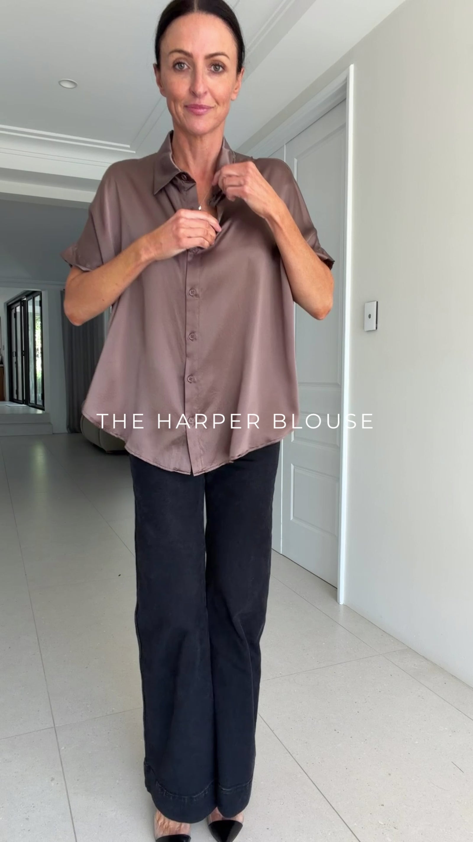 Harper Blouse | Mocha